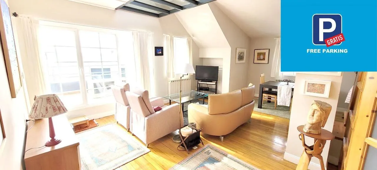 Arrigunaga Beach View Atico Con Terraza Y Parking Getxo